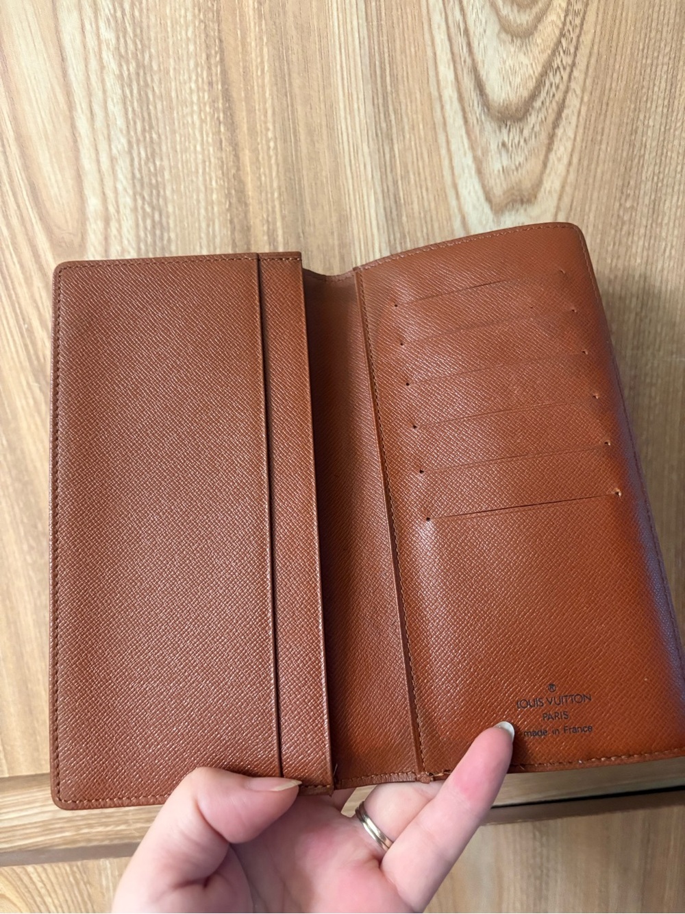 Authentic Louis Vuitton monogram checkbook wallet - Picture 3 of 14